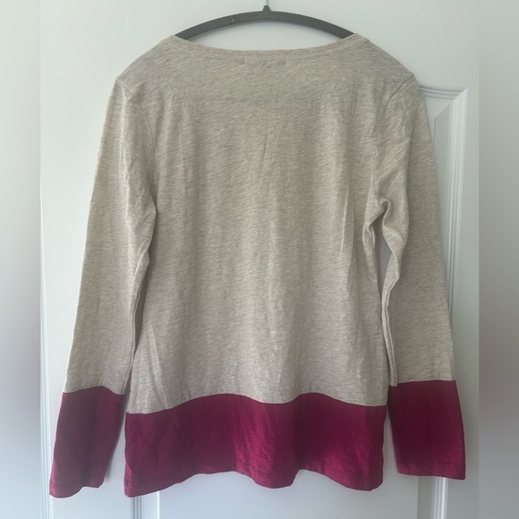 NWT Banana Republic Women’s Shoulder Zip Color Block Long Sleeve Shirt - Picture 3 of 7